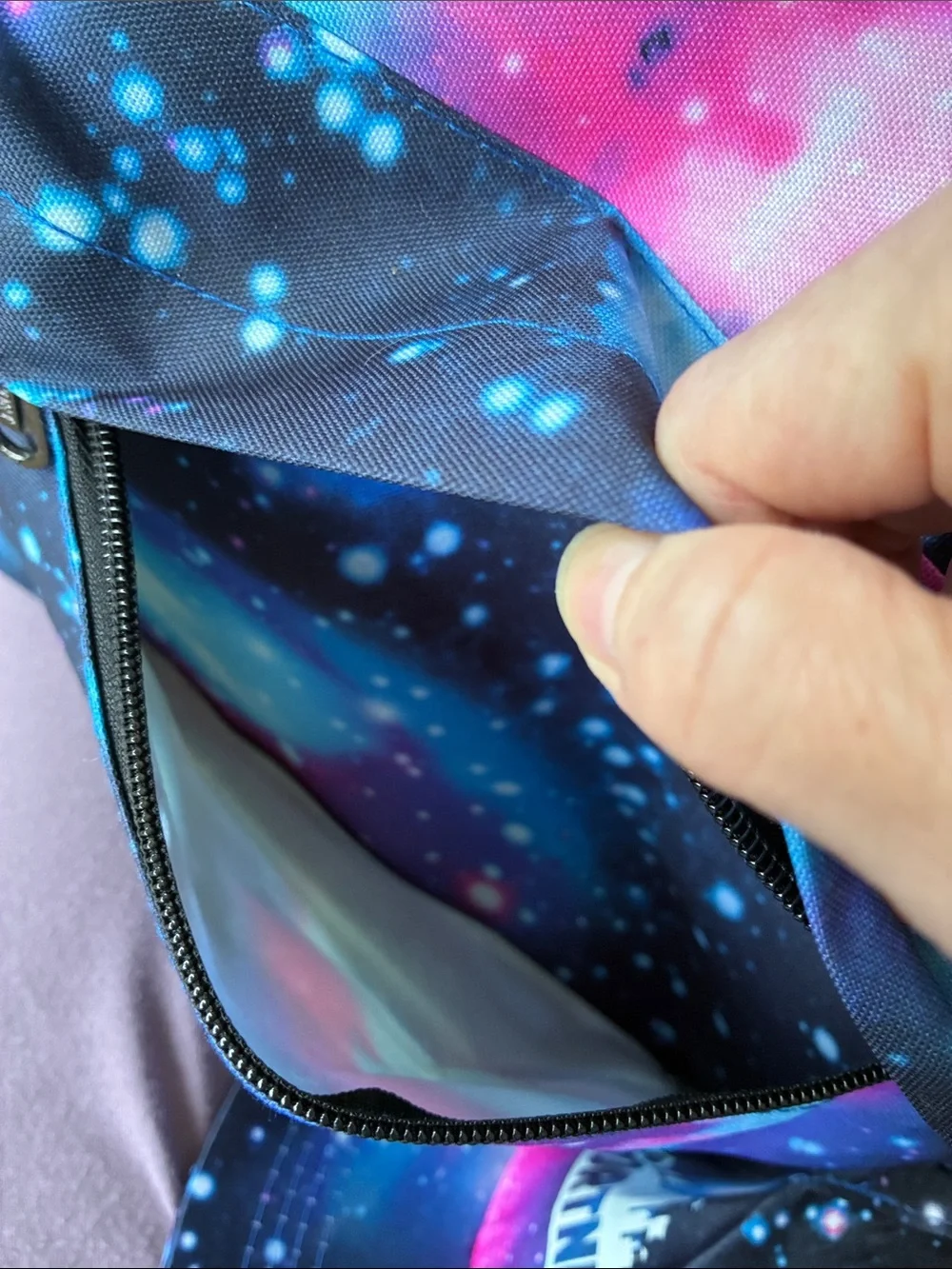 FORTNITE space galaxy backpack and hat